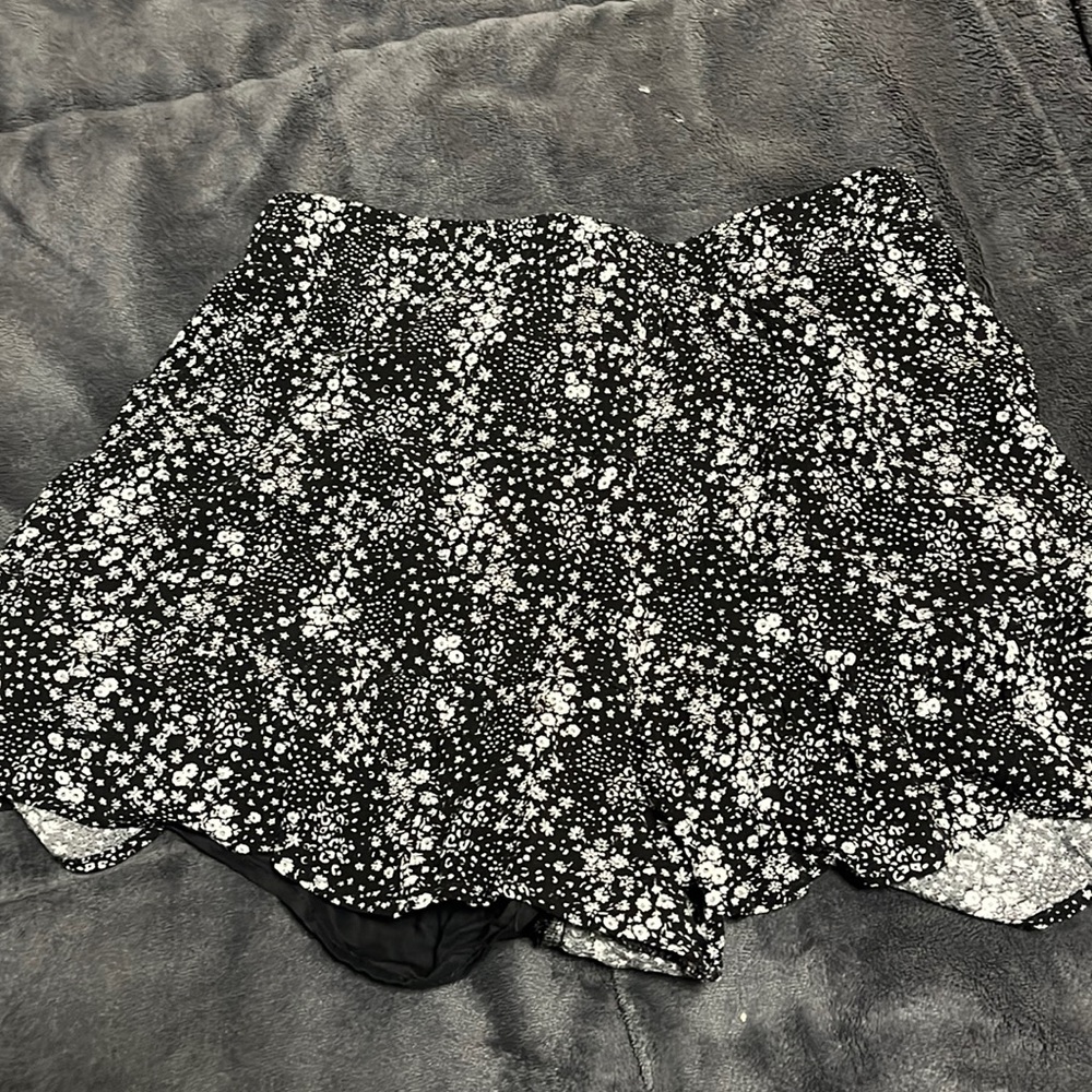 Size small navy shorts with flowers